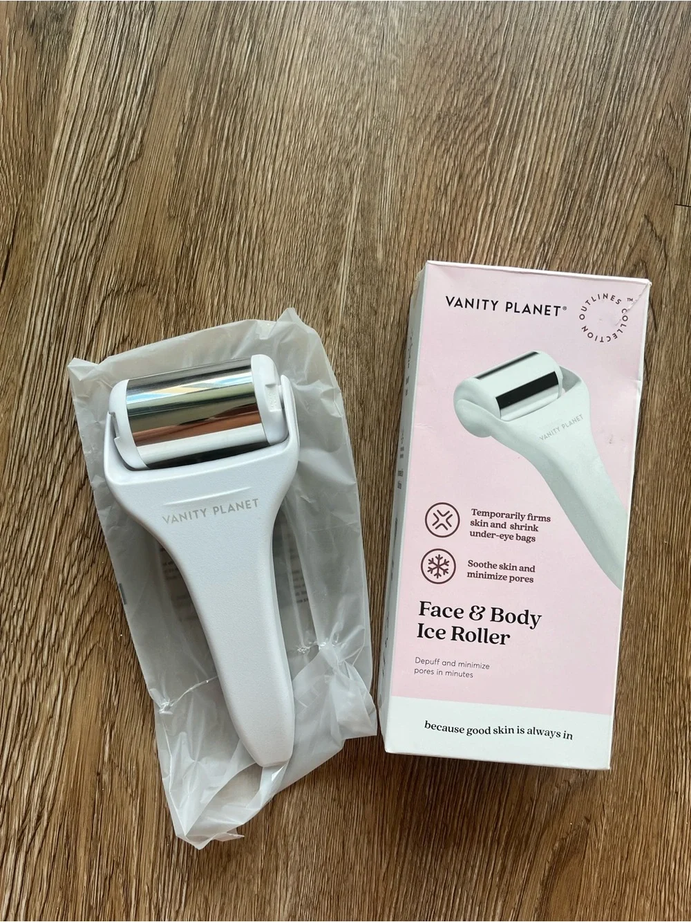 VANITY PLANET Face & Body Ice Roller Depuff & Minimize Pores